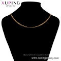 44977 Xuping 18k gold plated simple classic style chain necklace